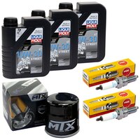 Maintenance package oil 3 Liter + oil filter + spark plugs