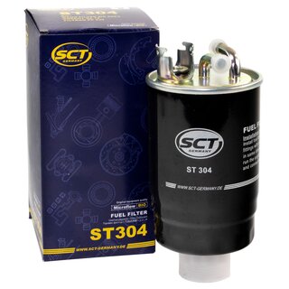 Inspektionspaket Kraftstofffilter ST 304 + lfilter SH 427 P + lablassschraube 12281 + Motorl 5W-30 MN7907-5