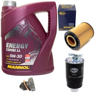 Inspectionpackage Fuelfilter ST 304 + Oilfilter SH 427 P + Oildrainplug 12281 + Engine oil 5W-30 MN7907-5