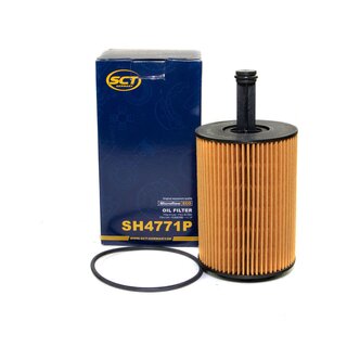 Inspektionspaket Kraftstofffilter SC 7043 P + lfilter SH 4771 P + lablassschraube 15374 + Motorl 5W-30 MN7907-5