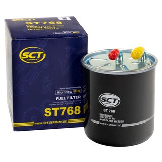 Inspektionspaket Kraftstofffilter ST 768 + lfilter SH 425/1 P + lablassschraube 08277 + Motorl 5W-40 MN7913-5