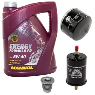Inspectionpackage Fuelfilter ST 393 + Oilfilter SM 142 + Oildrainplug 48880 + Engine oil 5W-40 MN7913-5