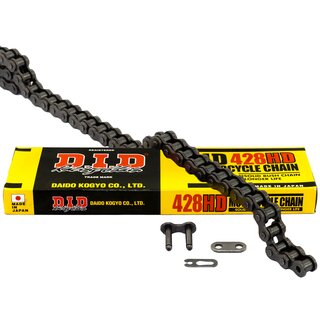 Chain set chain kit standard chain DID 428HD 128 links open with clip lock