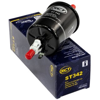Inspektionspaket Kraftstofffilter ST 342 + lfilter SM 196 + lablassschraube 48871 + Motorl 5W-40 MN7915-5