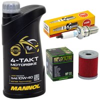 Maintenance package oil 1 liters + oil filter + spark plugs