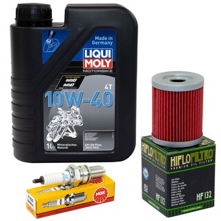 Maintenance package oil 1 liter + oil filter + spark plugs