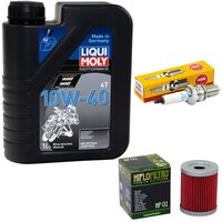 Maintenance package oil 1 liter + oil filter + spark plugs