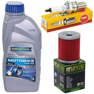 Maintenance package oil 1 Liters + oil filter + spark plugs