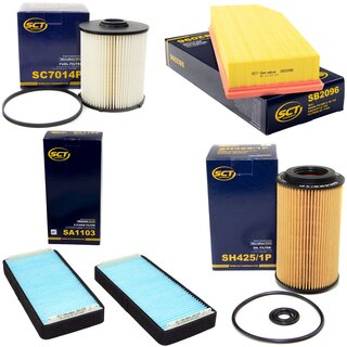 Filter Set Inspektion Kraftstofffilter SC 7014 P + lfilter SH 425/1 P + Luftfilter SB 2096 + Innenraumfilter SA 1103