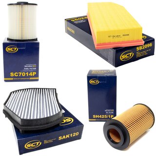 Filter Set Inspektion Kraftstofffilter SC 7014 P + lfilter SH 425/1 P + Luftfilter SB 2096 + Innenraumfilter SAK 120