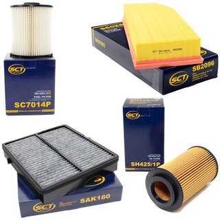 Filter Set Inspektion Kraftstofffilter SC 7014 P + lfilter SH 425/1 P + Luftfilter SB 2096 + Innenraumfilter SAK 160