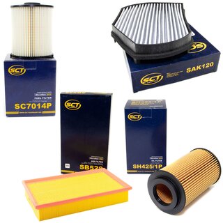 Filter Set Inspektion Kraftstofffilter SC 7014 P + lfilter SH 425/1 P + Luftfilter SB 528 + Innenraumfilter SAK 120