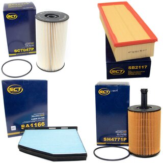 Filter set inspection fuelfilter SC 7047 P + oil filter SH 4771 P + air filter SB 2117 + cabin air filter SA 1166