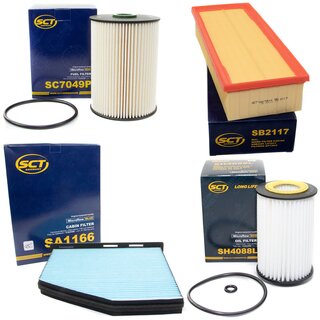 Filter Set Inspektion Kraftstofffilter SC 7049 P + lfilter SH 4088 L + Luftfilter SB 2117 + Innenraumfilter SA 1166
