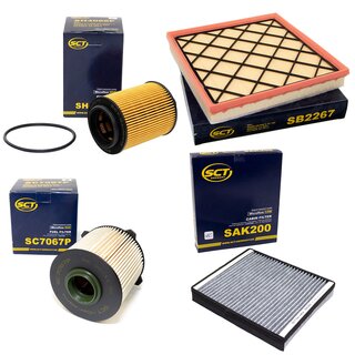 Filter Set Inspektion Kraftstofffilter SC 7067 P + lfilter SH 4066 P + Luftfilter SB 2267 + Innenraumfilter SAK 200