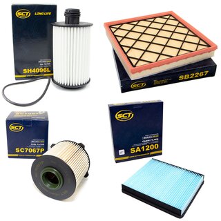 Filter set inspection fuelfilter SC 7067 P + oil filter SH 4096 L + air filter SB 2267 + cabin air filter SA 1200