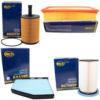 Filter Set Inspektion Kraftstofffilter SC 7069 P + lfilter SH 4771 P + Luftfilter SB 2217 + Innenraumfilter SA 1166