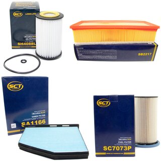 Filter Set Inspektion Kraftstofffilter SC 7073 P + lfilter SH 4088 L + Luftfilter SB 2217 + Innenraumfilter SA 1166