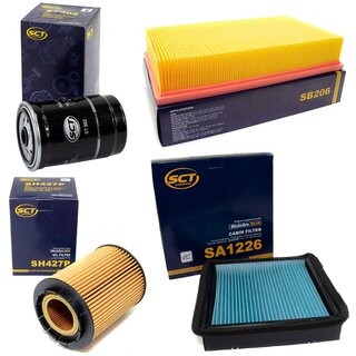 Filter Set Inspektion Kraftstofffilter ST 302 + lfilter SH 427 P + Luftfilter SB 206 + Innenraumfilter SA 1226