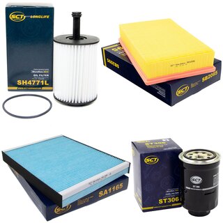 Filter Set Inspektion Kraftstofffilter ST 306 + lfilter SH 4771 L + Luftfilter SB 2095 + Innenraumfilter SA 1165