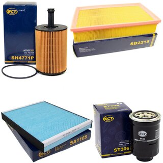 Filter Set Inspektion Kraftstofffilter ST 306 + lfilter SH 4771 P + Luftfilter SB 2215 + Innenraumfilter SA 1165