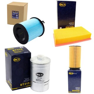 Filter Set Inspektion Kraftstofffilter ST 315 + lfilter SH 422 P + Luftfilter SB 206 + Innenraumfilter SA 1125