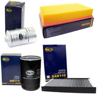 Filter set inspection fuelfilter ST 315 + oil filter SM 111 + air filter SB 206 + cabin air filter SAK 110