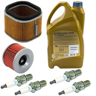 Maintenance Set oil 4 Liters air filter + oil filter + spark plugs