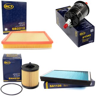 Filter Set Inspektion Kraftstofffilter ST 342 + lfilter SH 452 P + Luftfilter SB 2212 + Innenraumfilter SA 1126