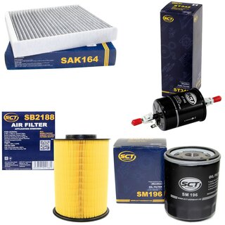 Filter Set Inspektion Kraftstofffilter ST 342 + lfilter SM 196 + Luftfilter SB 2188 + Innenraumfilter SAK 164