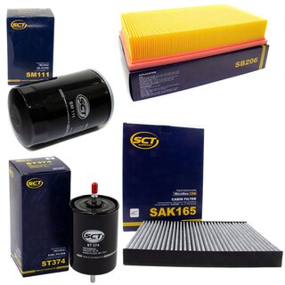 Filter Set Inspektion Kraftstofffilter ST 374 + lfilter SM 111 + Luftfilter SB 2095 + Innenraumfilter SAK 165