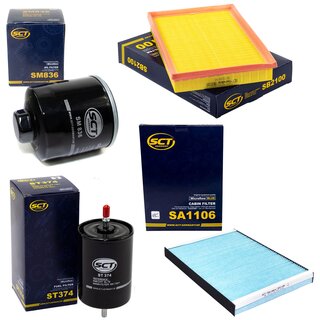 Filter Set Inspektion Kraftstofffilter ST 374 + lfilter SM 836 + Luftfilter SB 2100 + Innenraumfilter SA 1106