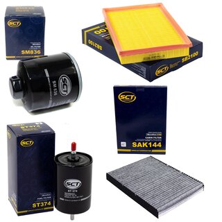 Filter Set Inspektion Kraftstofffilter ST 374 + lfilter SM 836 + Luftfilter SB 2100 + Innenraumfilter SAK 144