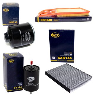 Filter Set Inspektion Kraftstofffilter ST 374 + lfilter SM 836 + Luftfilter SB 3248 + Innenraumfilter SAK 144
