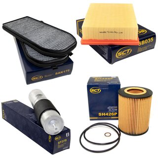 Filter set inspection fuelfilter ST 379 + oil filter SH 426 P + air filter SB 035 + cabin air filter SAK 175