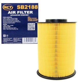 Filter set inspection fuelfilter ST 383 + oil filter SM 110 + air filter SB 2188 + cabin air filter SAK 164
