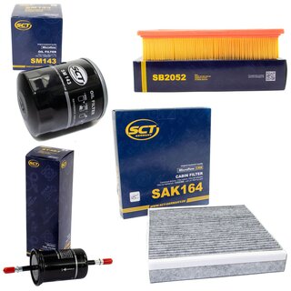 Filter Set Inspektion Kraftstofffilter ST 383 + lfilter SM 143 + Luftfilter SB 2052 + Innenraumfilter SAK 164
