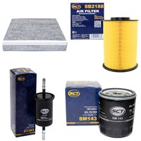 Filter set inspection fuelfilter ST 383 + oil filter SM...