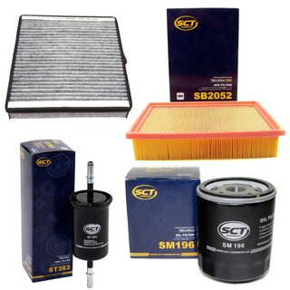 Filter Set Inspektion Kraftstofffilter ST 383 + lfilter SM 196 + Luftfilter SB 2052 + Innenraumfilter SAK 200