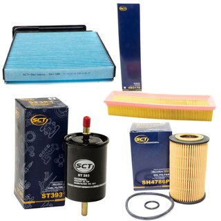 Filter set inspection fuelfilter ST 393 + oil filter SH 4786 P + air filter SB 2179 + cabin air filter SA 1185