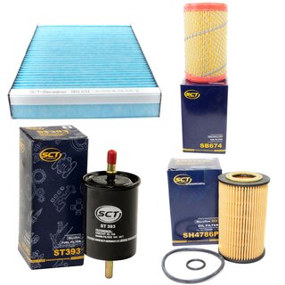 Filter set inspection fuelfilter ST 393 + oil filter SH 4786 P + air filter SB 674 + cabin air filter SA 1101