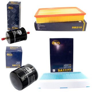 Filter Set Inspektion Kraftstofffilter ST 393 + lfilter SM 113 + Luftfilter SB 537 + Innenraumfilter SA 1177