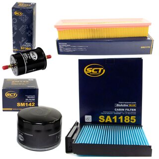 Filter set inspection fuelfilter ST 393 + oil filter SM 142 + air filter SB 2179 + cabin air filter SA 1185