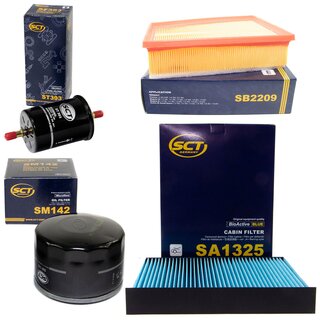 Filter set inspection fuelfilter ST 393 + oil filter SM 142 + air filter SB 2209 + cabin air filter SA 1325