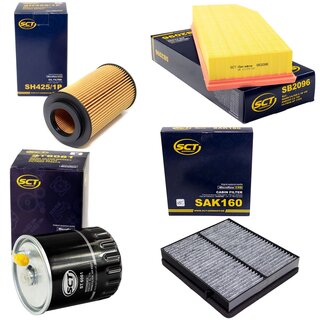 Filter Set Inspektion Kraftstofffilter ST 6061 + lfilter SH 425/1 P + Luftfilter SB 2096 + Innenraumfilter SAK 160