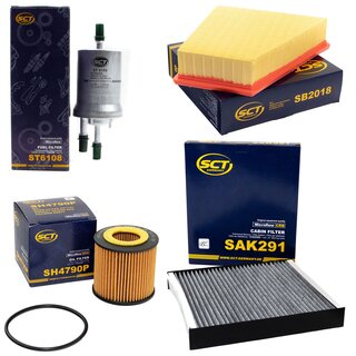 Filter Set Inspektion Kraftstofffilter ST 6108 + lfilter SH 4790 P + Luftfilter SB 2018 + Innenraumfilter SAK 291