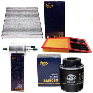 Filter Set Inspektion Kraftstofffilter ST 6108 + lfilter SM 5085 + Luftfilter SB 2218 + Innenraumfilter SAK 291