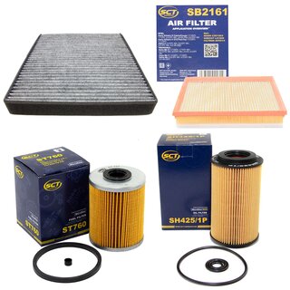 Filter set inspection fuelfilter ST 760 + oil filter SH 425/1 P + air filter SB 2161 + cabin air filter SAK 104