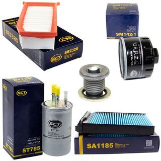 Filter Set Inspektion Kraftstofffilter ST 785 + lfilter SM 142/1 + lablassschraube 101250 + Luftfilter SB 2328 + Innenraumfilter SA 1185