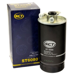 Filter Set Inspektion Kraftstofffilter ST 6080 + lfilter SH 4789 P + lablassschraube 100551 + Luftfilter SB 082 + Innenraumfilter SA 1105